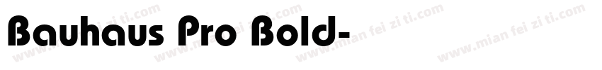 Bauhaus Pro Bold字体转换